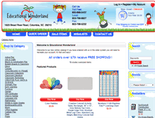 Tablet Screenshot of educationalwonderland.com